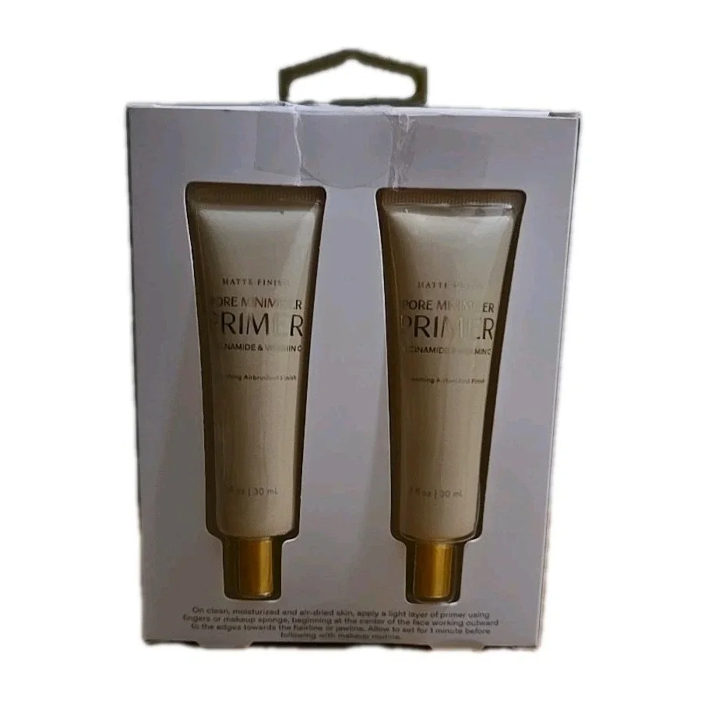2 Pack Mate Finish Pore Minimizer Primer With Niacinamide & Vitamin C 1 Oz Each